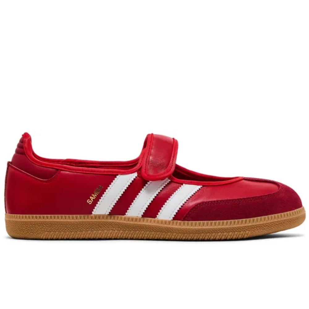 Adidas Mary Jane Sambas in Scarlet Red//7.5M or 9W
